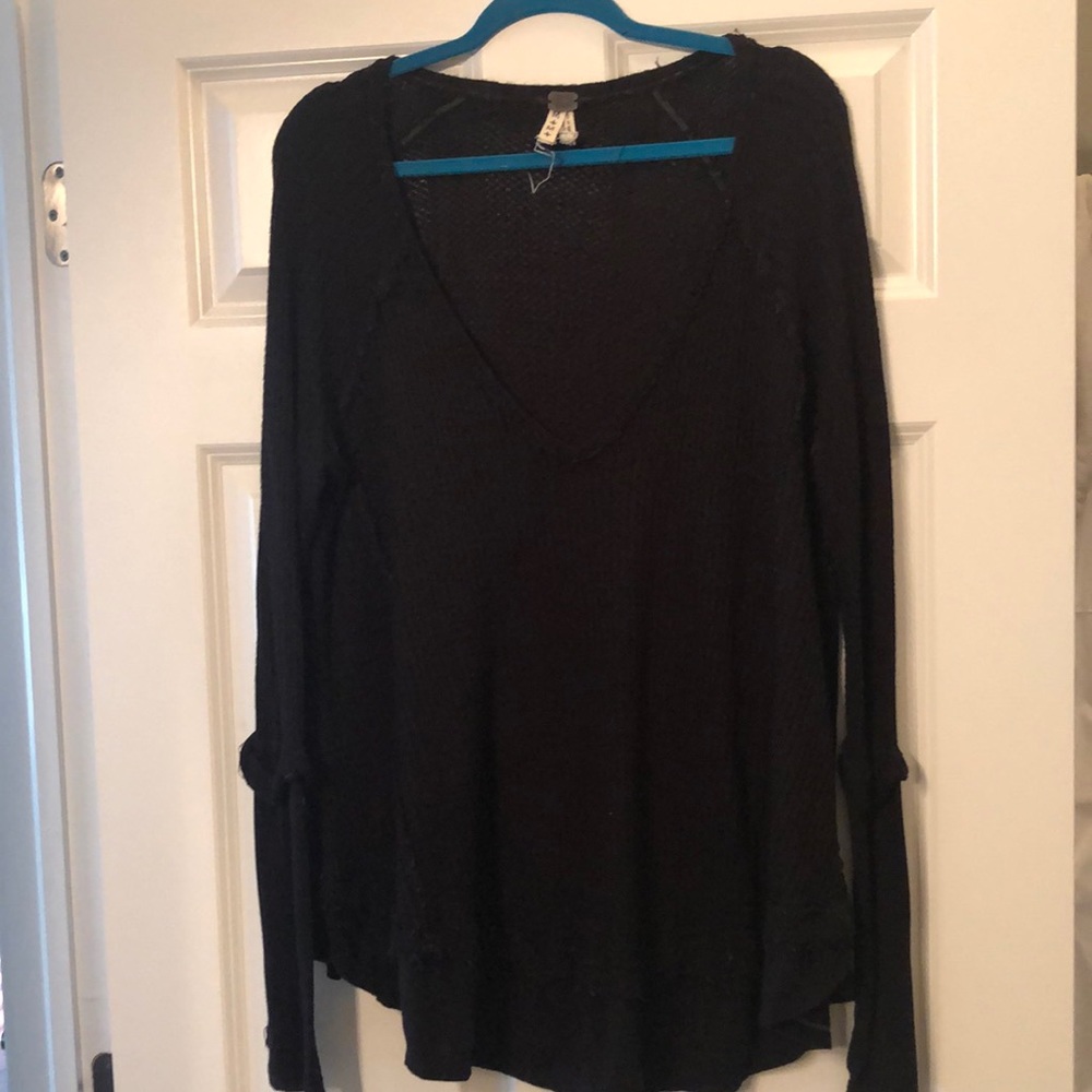 Free People We The Free waffle knot top/sweater